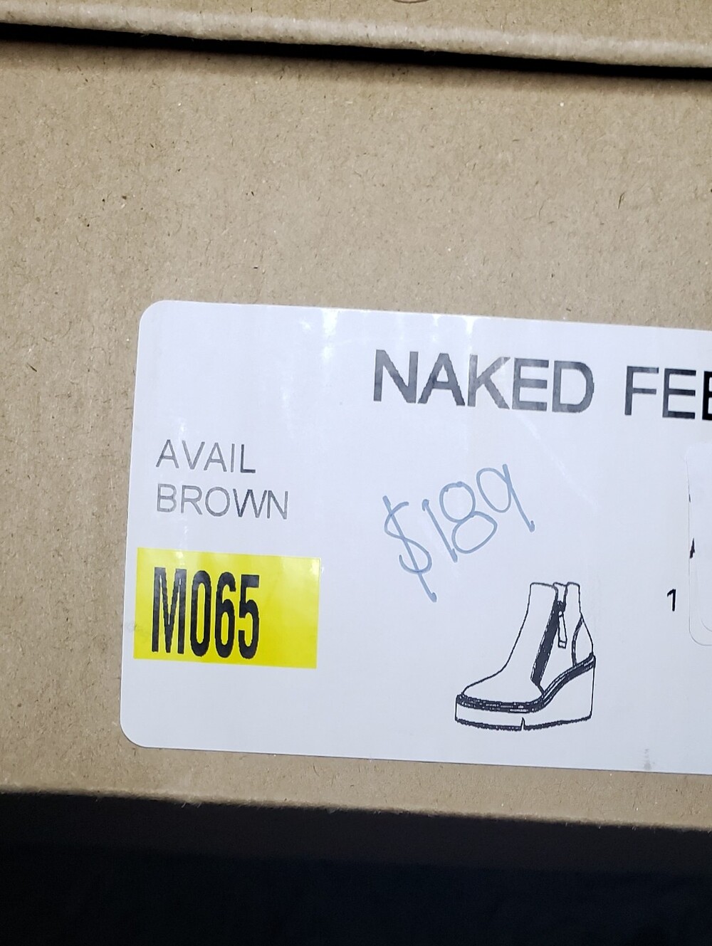 Naked Feet Avail Wedge Ankle Boots - Picture 3 of 3